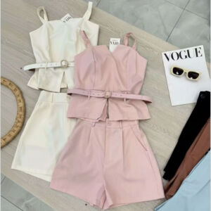 regata com short e cinto